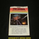 Star Voyager - Atari 2600 - 1982 Manual Only