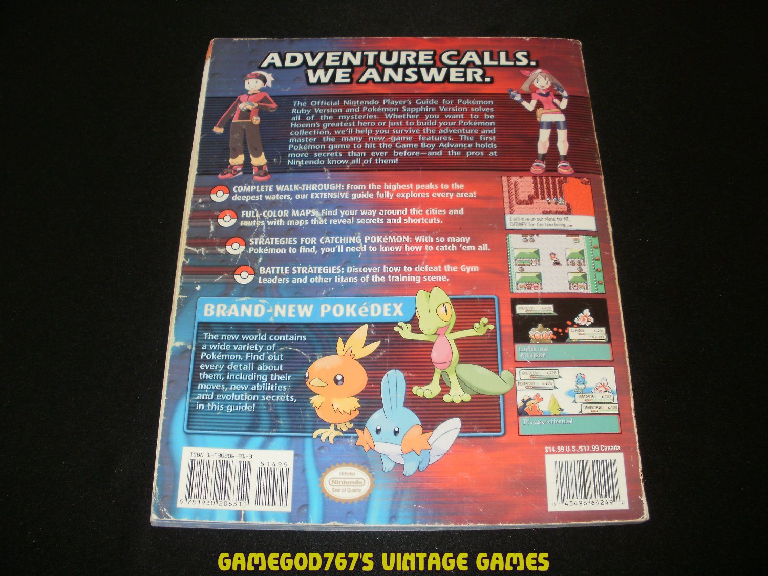 Official Pokemon Ruby And Sapphire Player's Guide - Nintendo Power ...