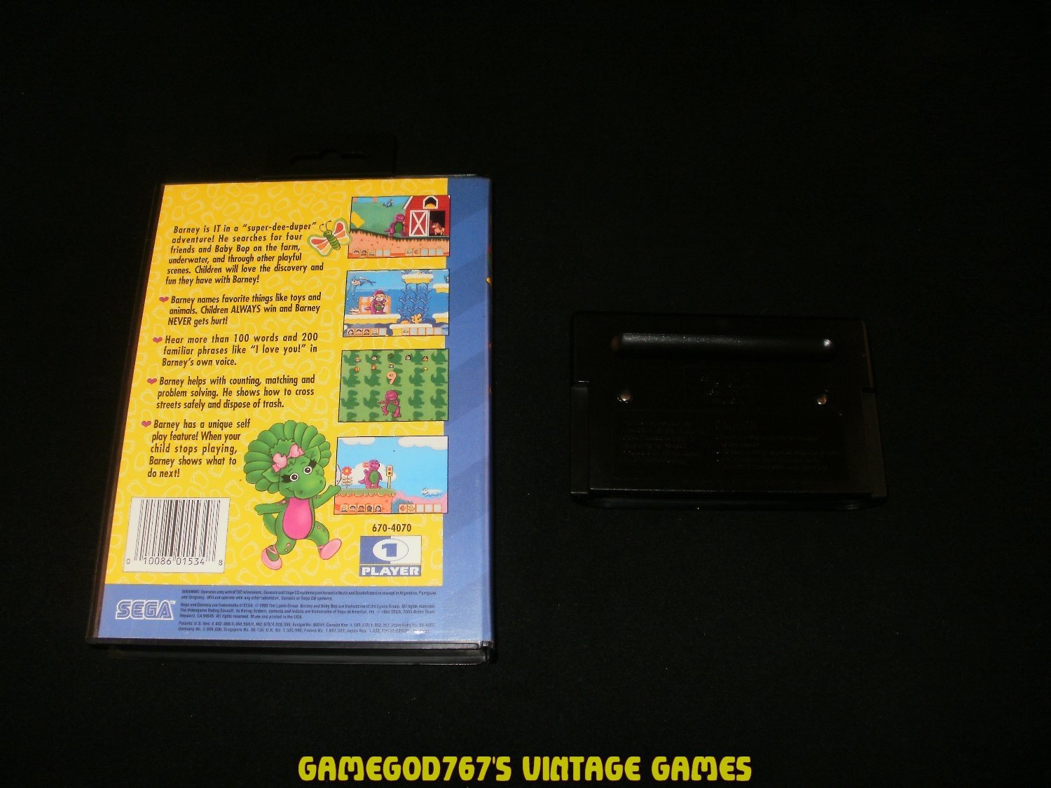 Barney's Hide & Seek - Sega Genesis - With Box