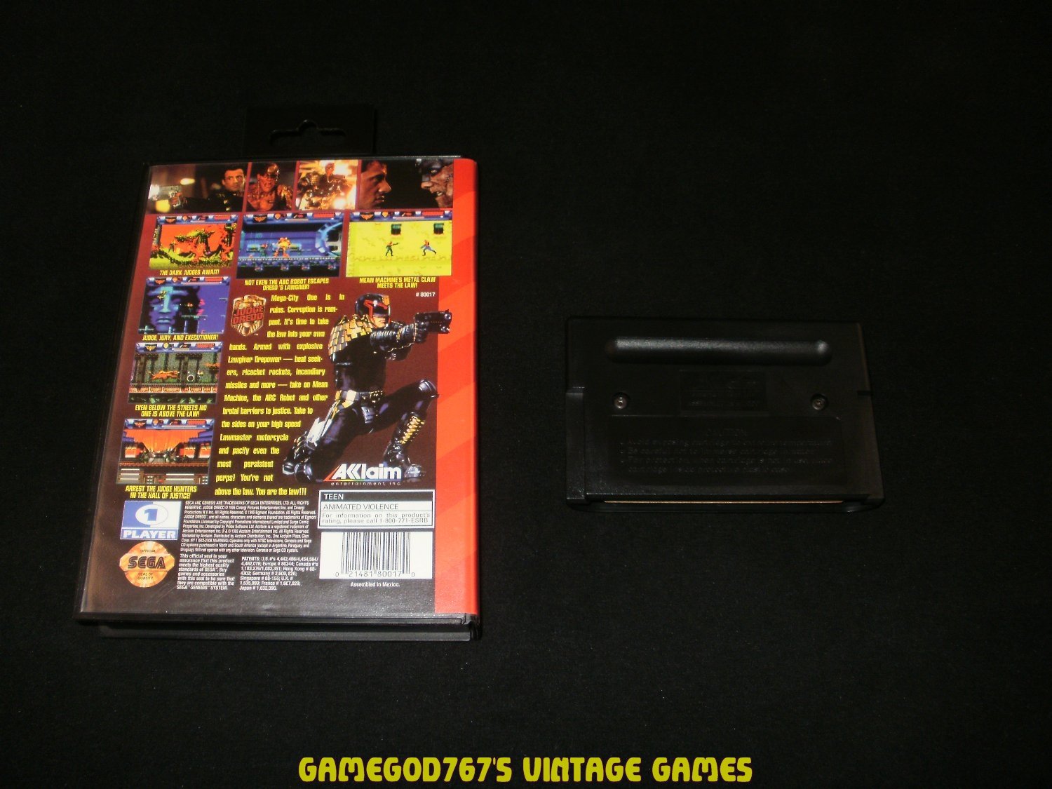 Judge Dredd - Sega Genesis - With Box