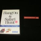 Hang On & Safari Hunt - Sega Master System - With Box
