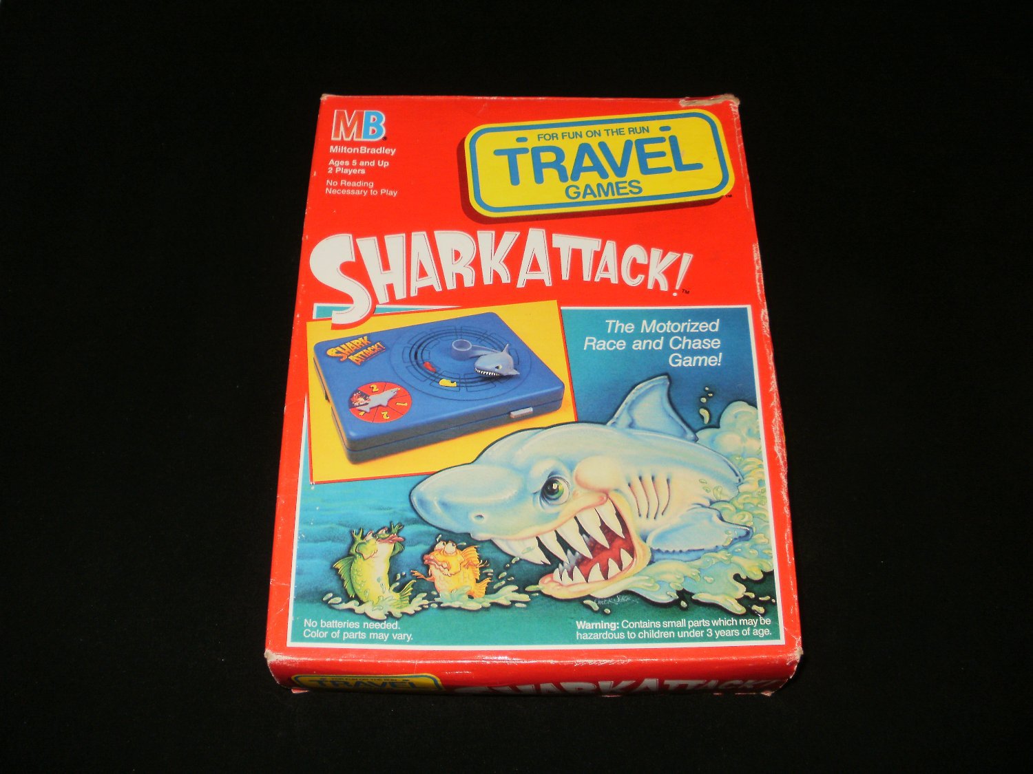 Shark Attack Vintage Travel Game Milton Bradley 1990 Complete CIB