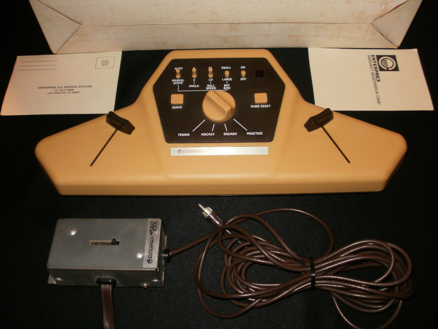 Apollo 2001 Vintage Pong Console Entreprex 1977 Complete CIB Rare