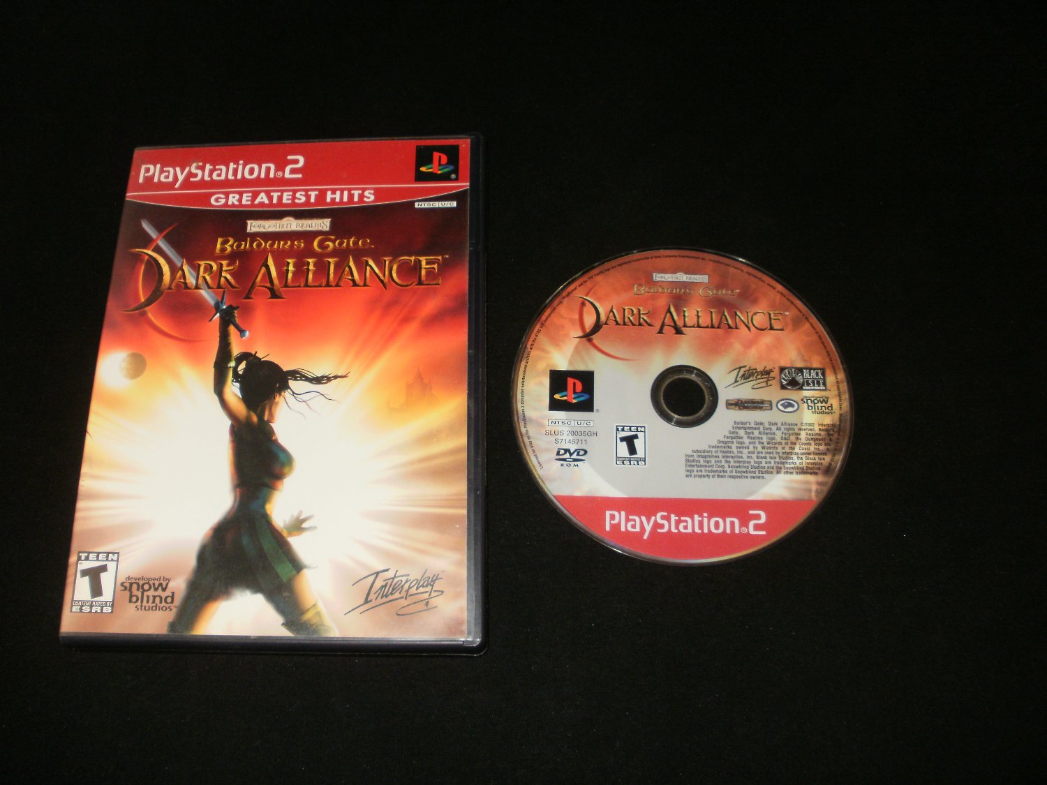 Jeu PS2 Baldur's Gate Dark Alliance 2 - PAL - Bon État - Boîte Et Notice Incluses