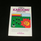 Kaboom - Atari 2600 - 1981 Manual Only
