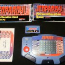 Jeopardy - Vintage Handheld - Tiger Electronics 1995 - With 2 Cartridges, Manuals & Overlay