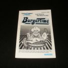 Burgertime - ColecoVision - Manual Only - Rare