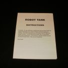 Robot Tank - Atari 2600 - 1987 Manual Only