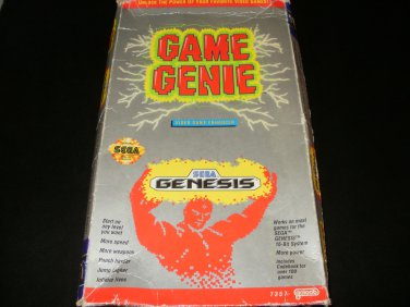 Game Genie Sega Genesis With Box Gold Label Version