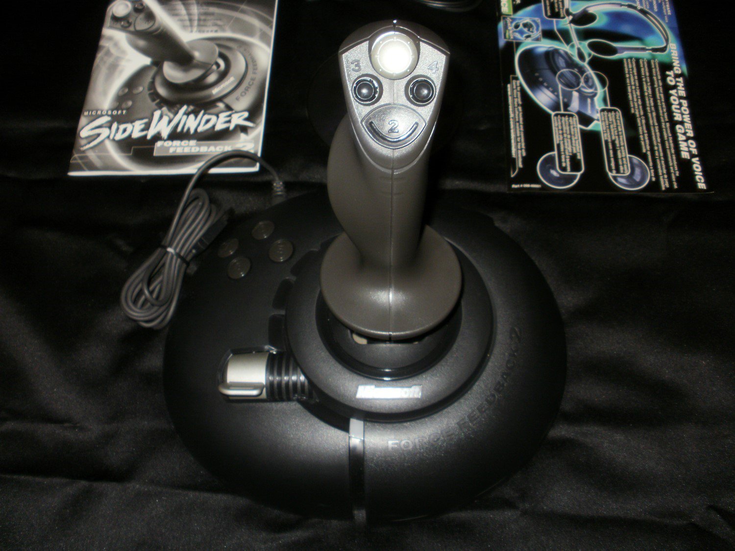 SideWinder Force Feedback 2 Joystick 2000 Microsoft Complete CIB Rare