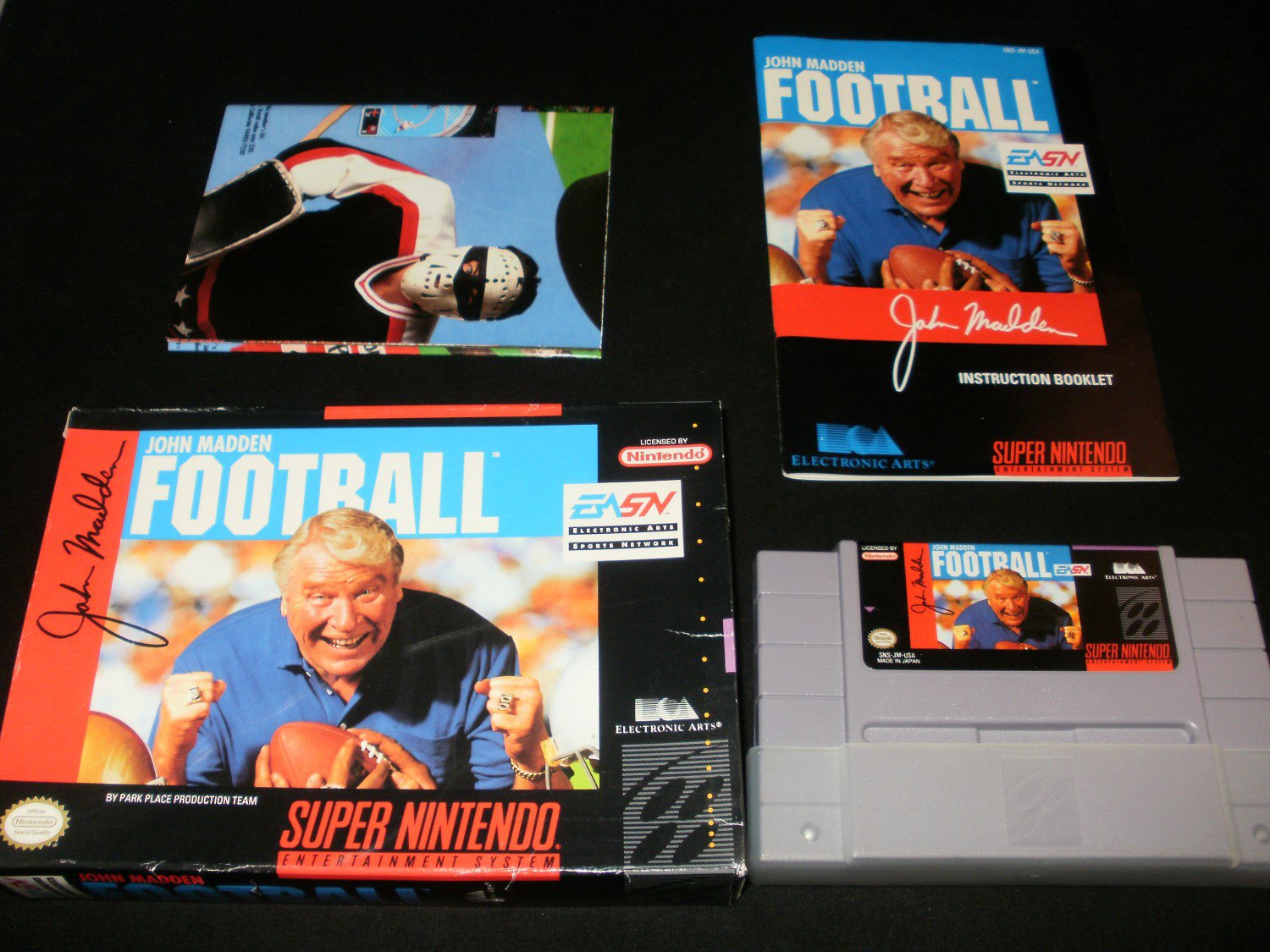 John Madden Football - SNES Super Nintendo - Complete CIB