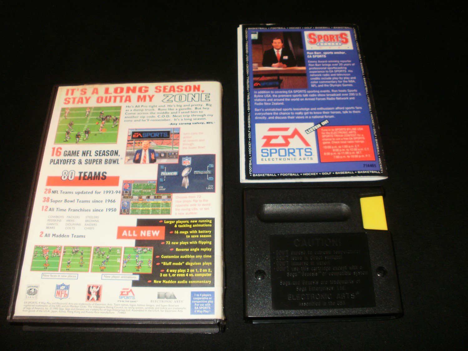 Madden 94 - Sega Genesis - Complete CIB