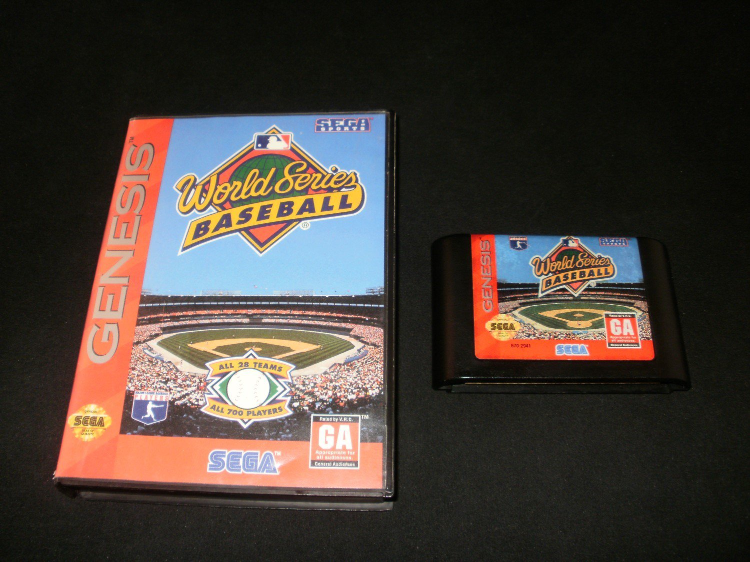 World Series Baseball Sega Genesis With Box