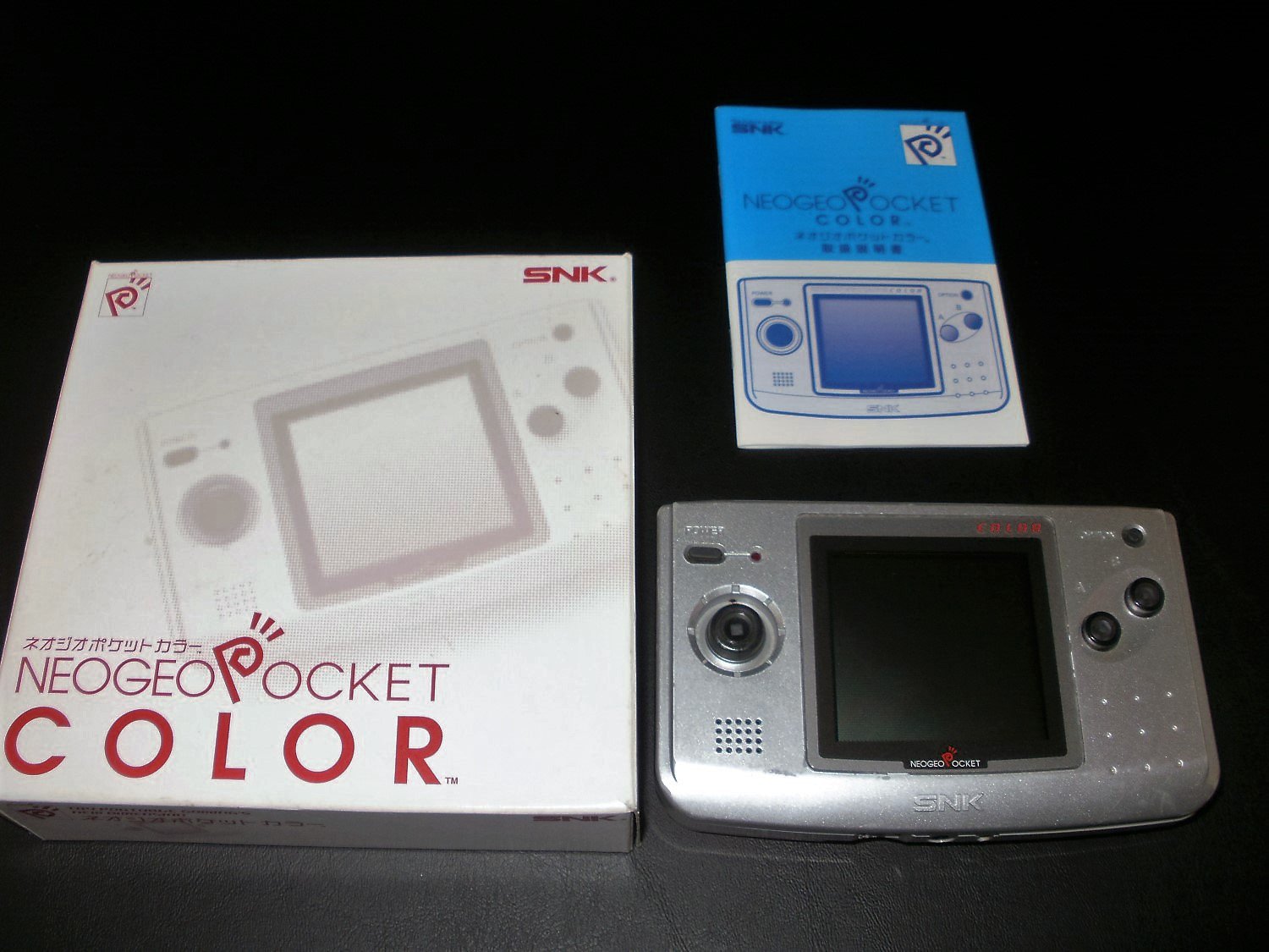 SNK Neo Geo Pocket Color System - Complete CIB - Japanese Silver Version
