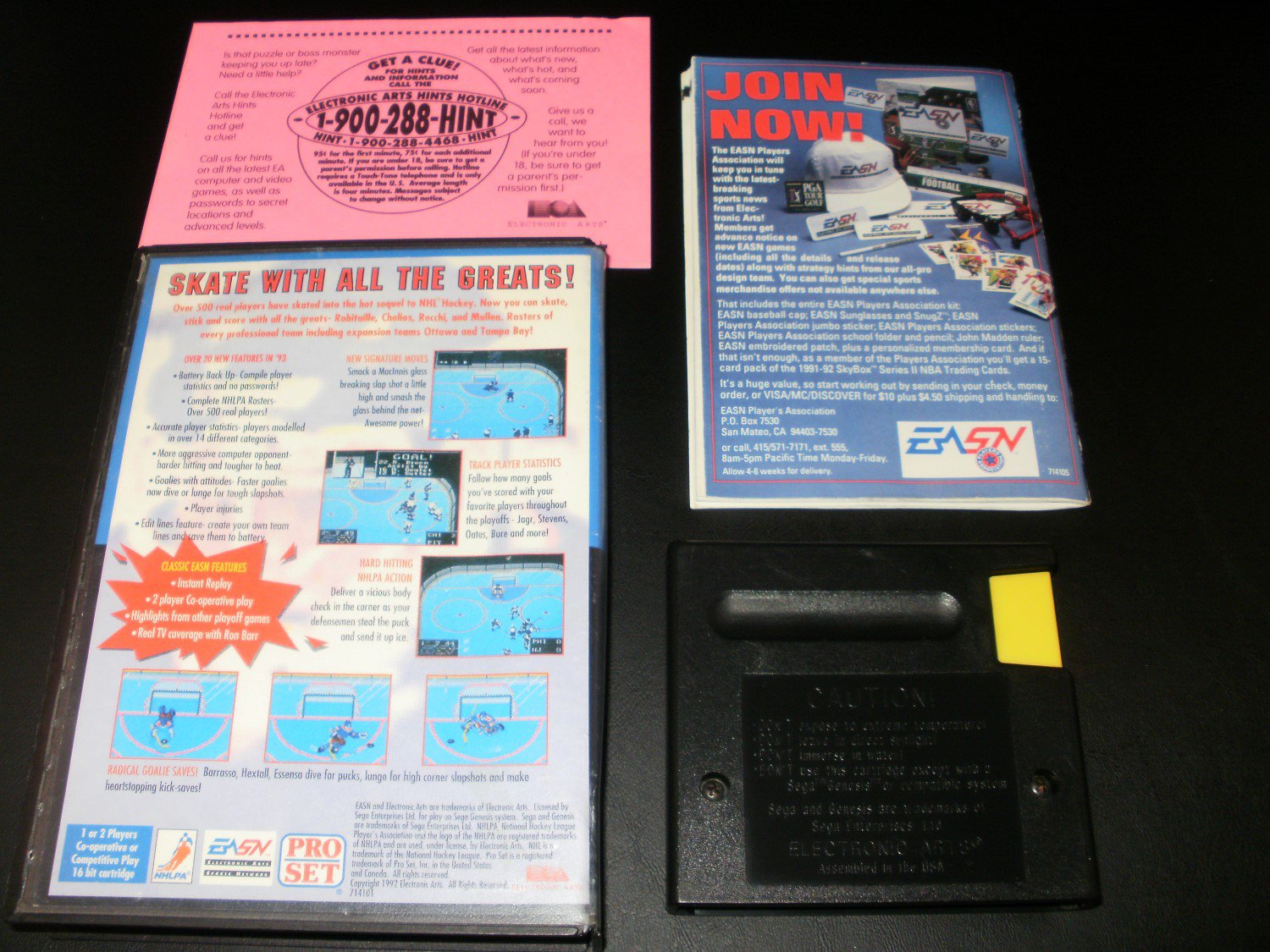 NHLPA Hockey 93 - Sega Genesis - Complete CIB