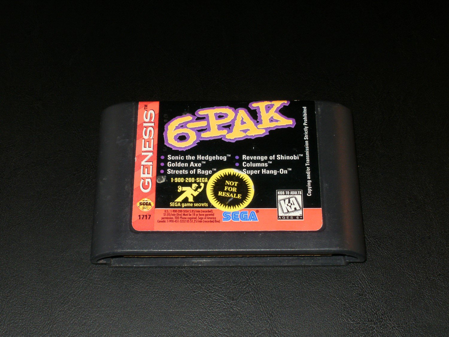 6 Pak - Sega Genesis - Not For Resale Version