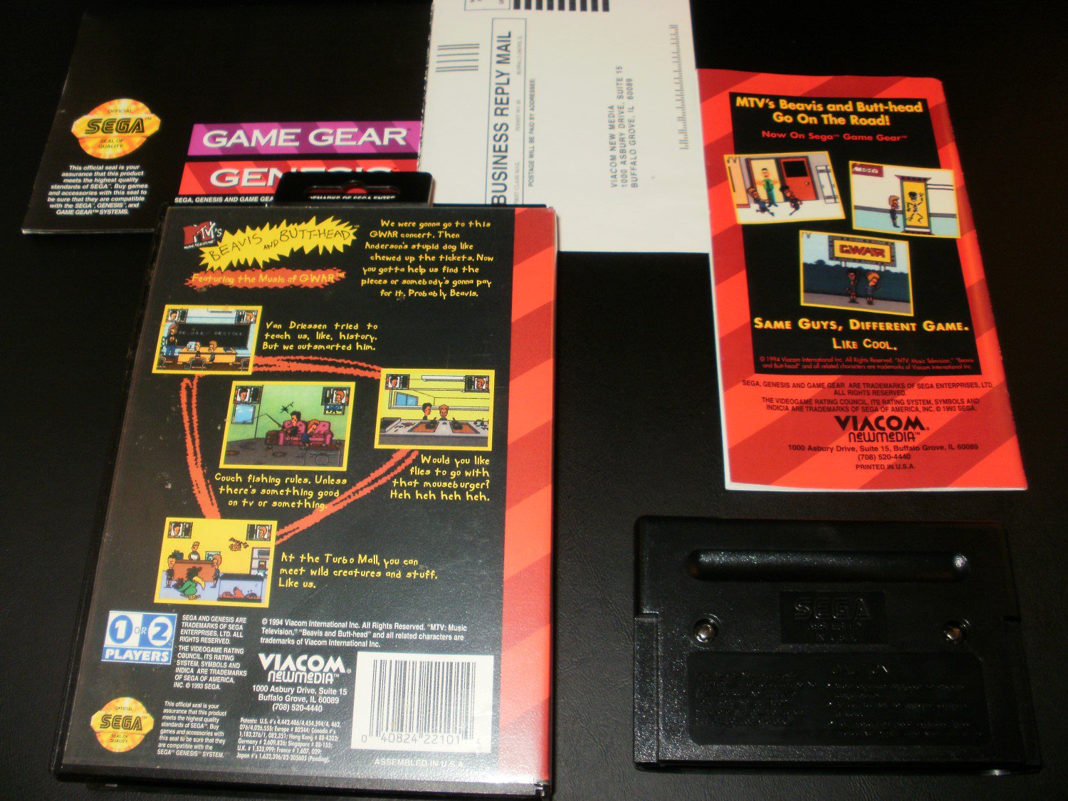 Beavis and Butt-head - Sega Genesis - Complete CIB