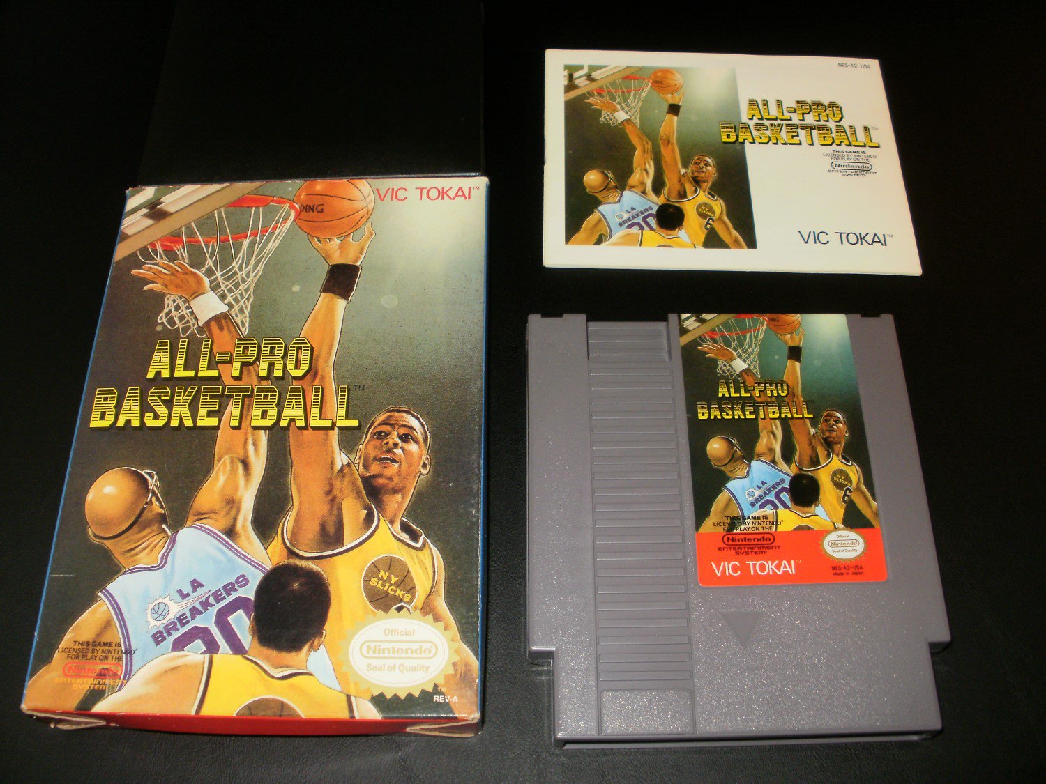AllPro Basketball Nintendo NES Complete CIB