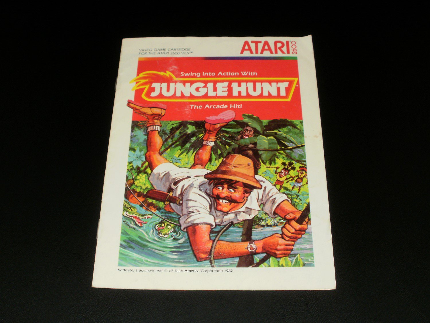 Atari Jungle Hunt (Atari 2600, 1983) Manual Included Retro