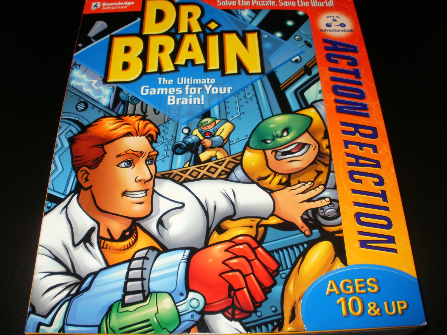 Dr. Brain Action Reaction 1999 Knowledge Adventure IBM PC