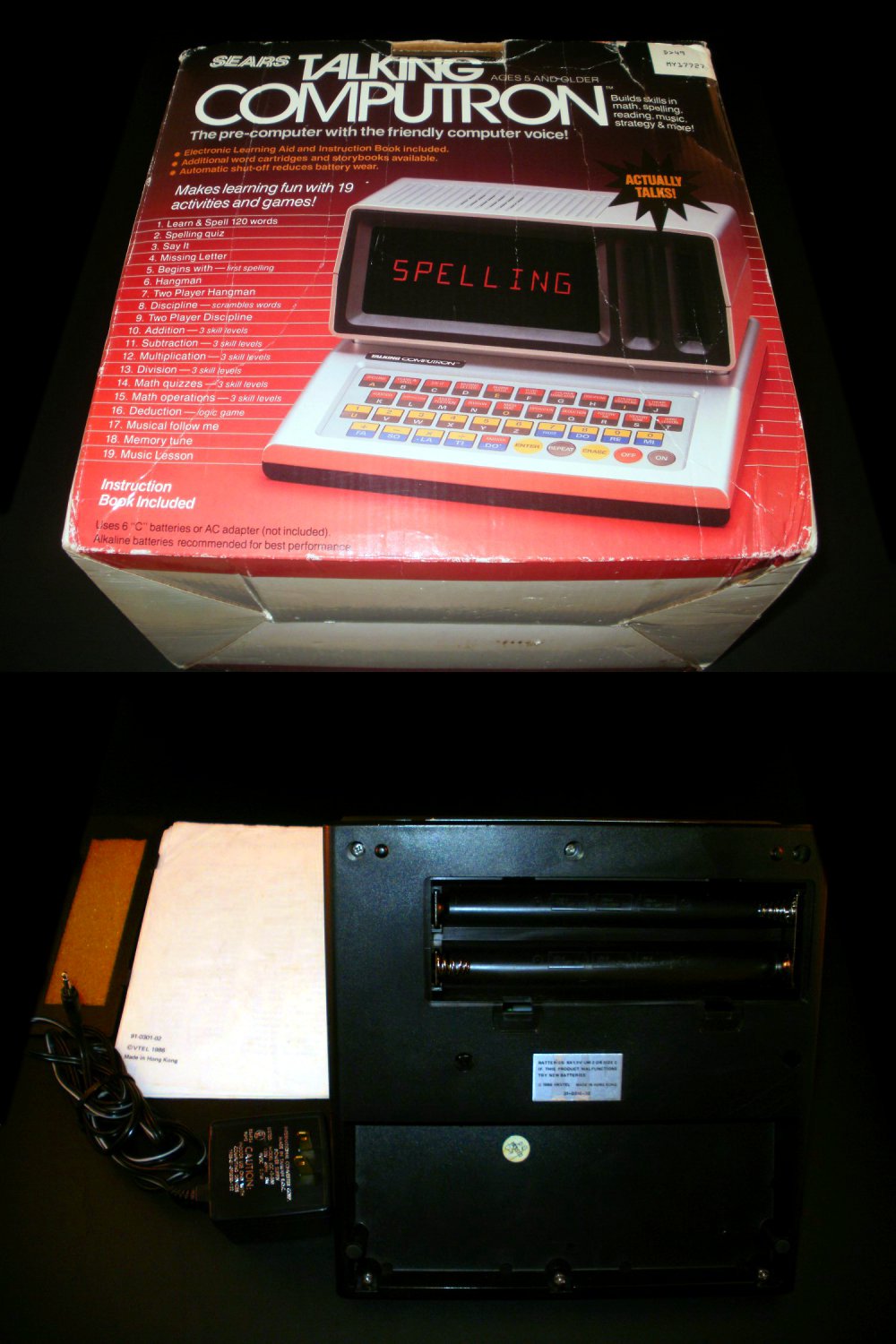 Talking Computron Vintage Handheld Sears 1986 Complete CIB