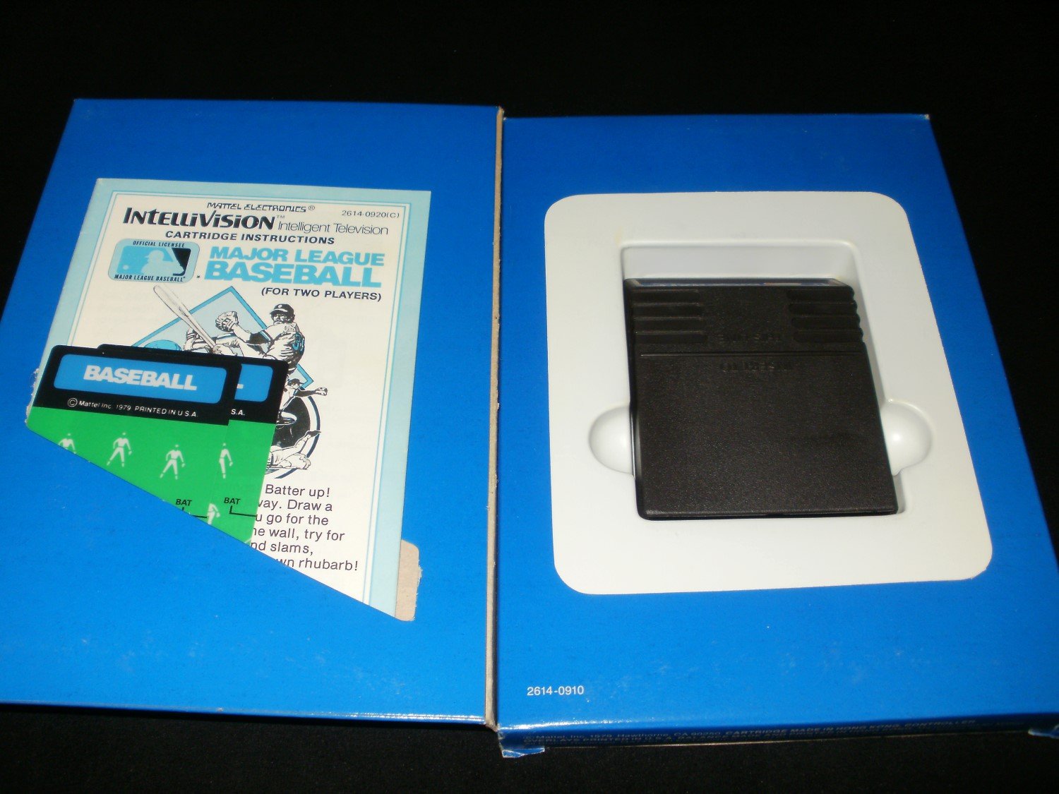 Jeu Intellivision Major League Baseball Vintage Boîte D'origine Testé