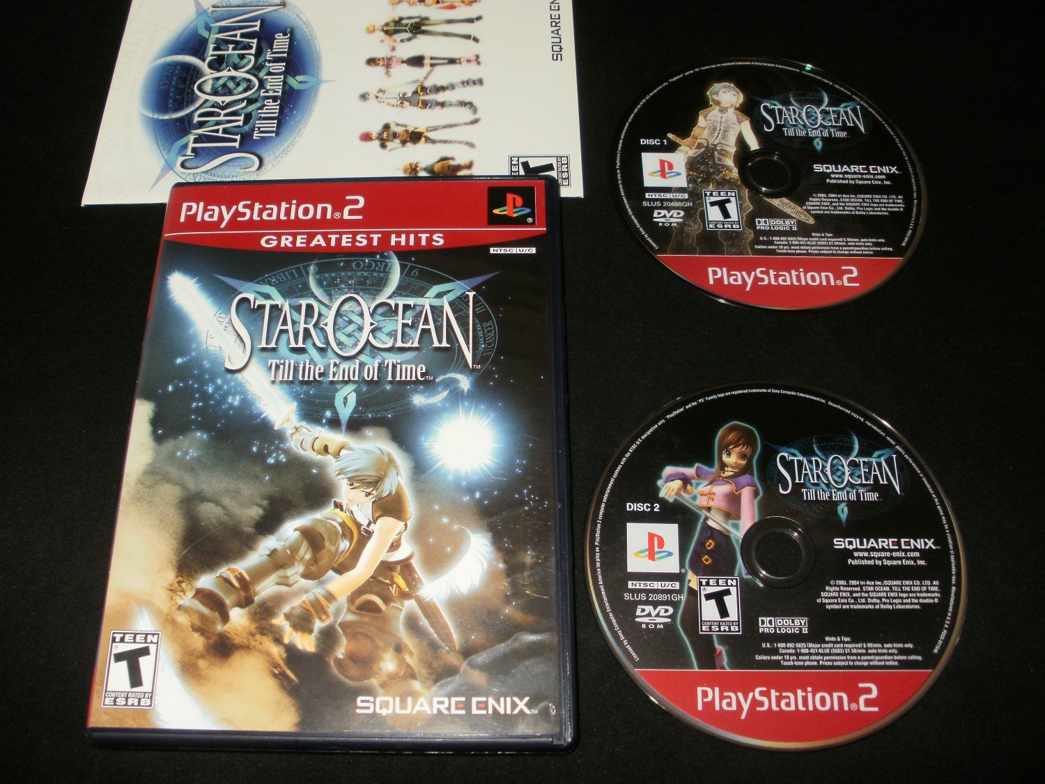 Star Ocean Till the End of Time Sony PS2 Complete CIB