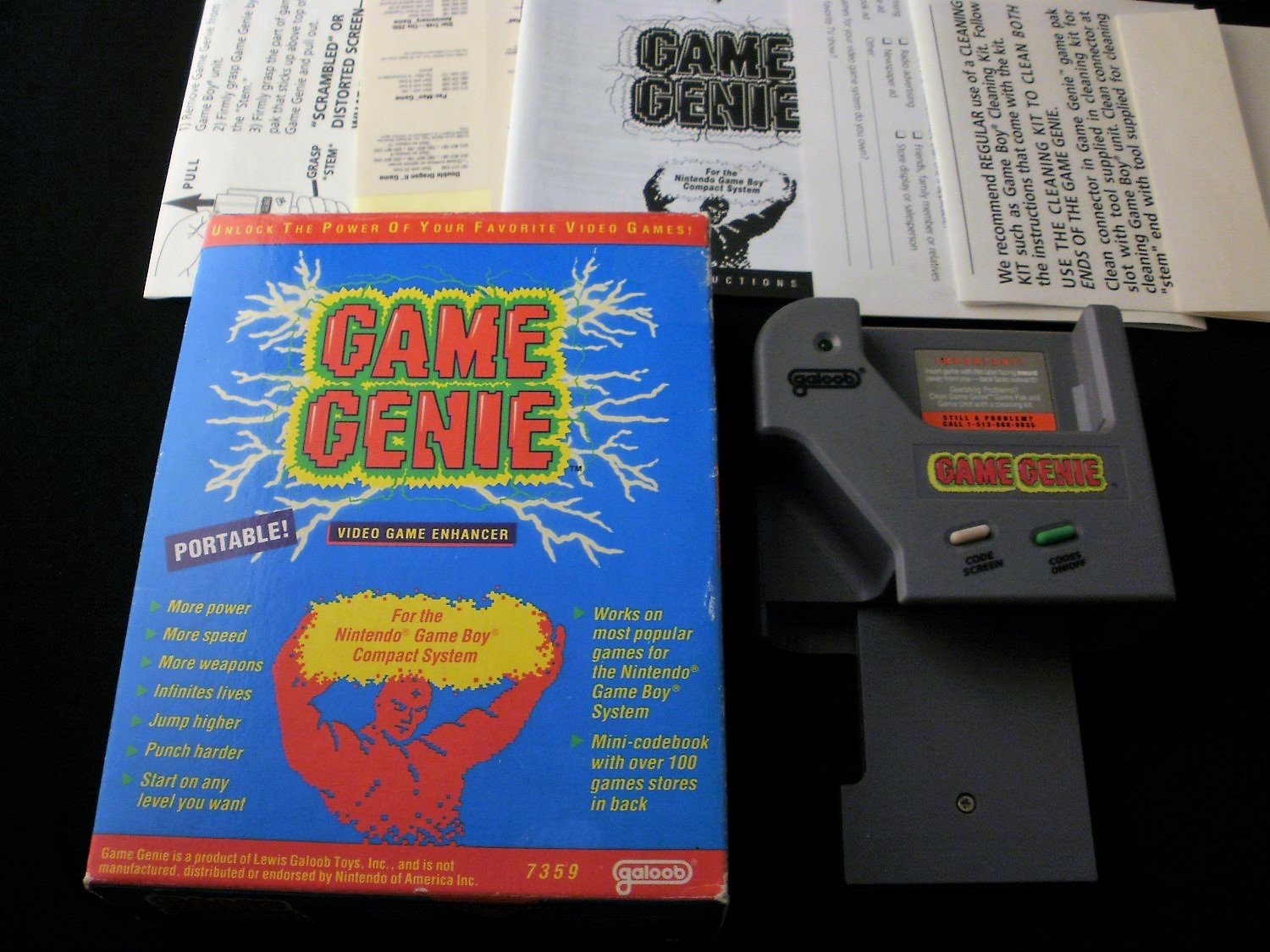 Game Genie Nintendo Gameboy Complete Cib