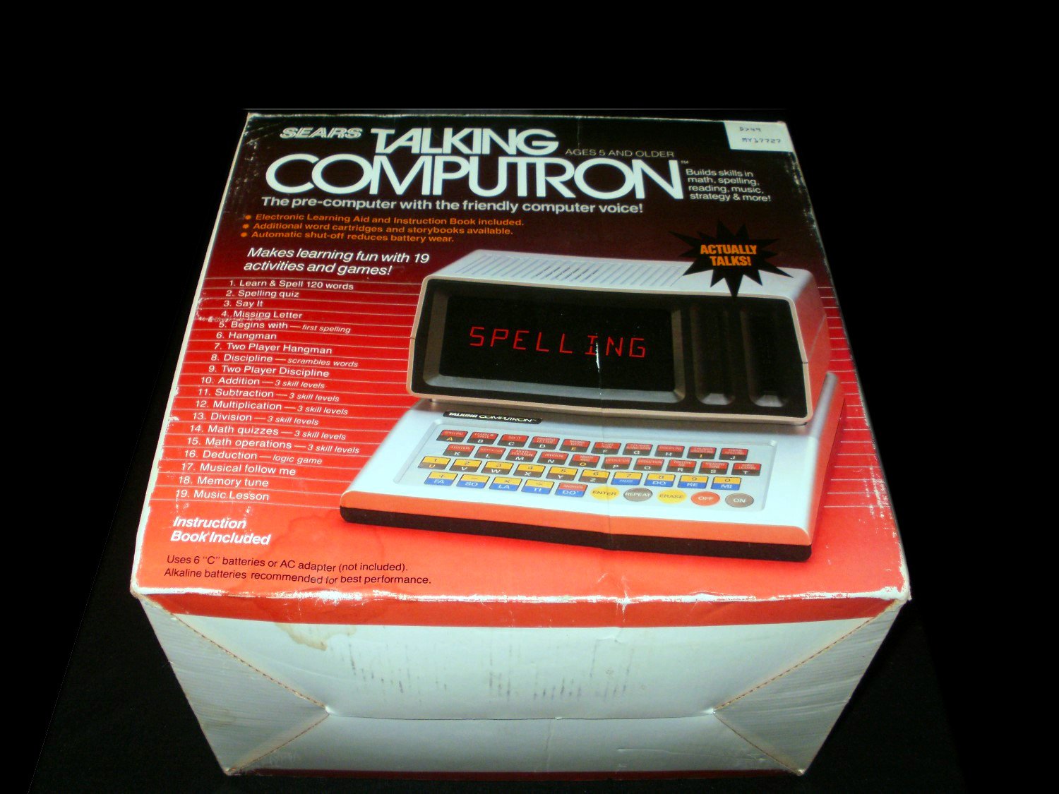 Talking Computron Vintage Handheld Sears 1986 Complete CIB