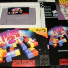 Tetris 2 - SNES Super Nintendo - Complete CIB
