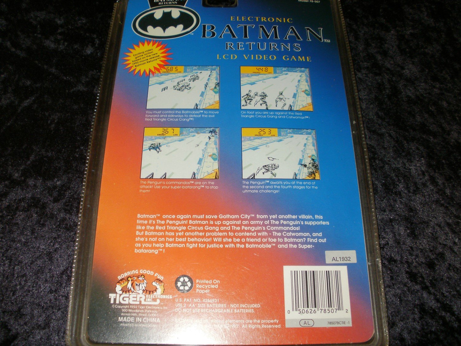 Batman Returns - Tiger Electronics 1991 - New Factory Sealed