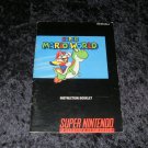 Super Mario World - SNES Super Nintendo - 1991 Manual Only