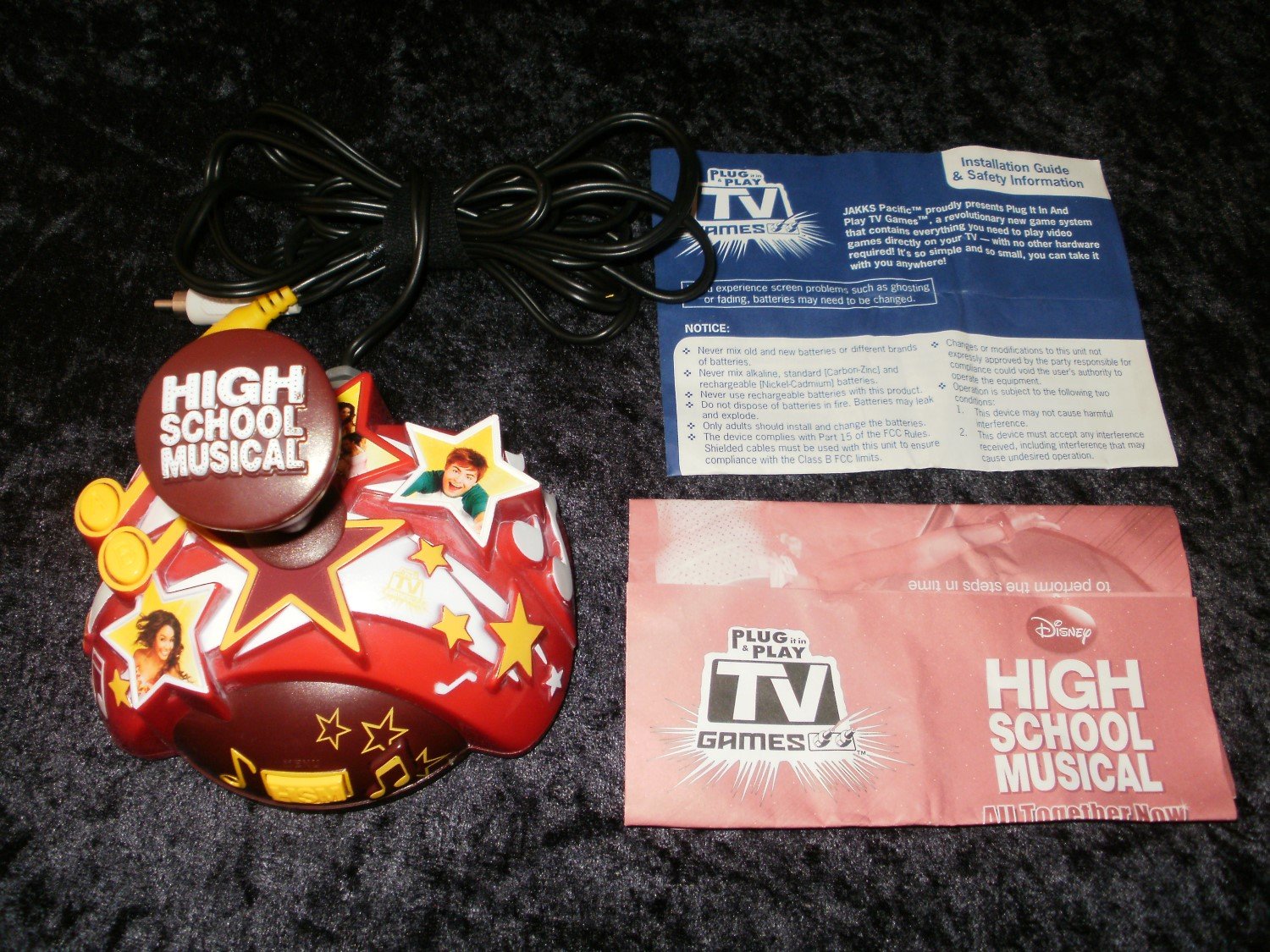High School Musical Plug & Play Jakks Pacific 2008 With Manual