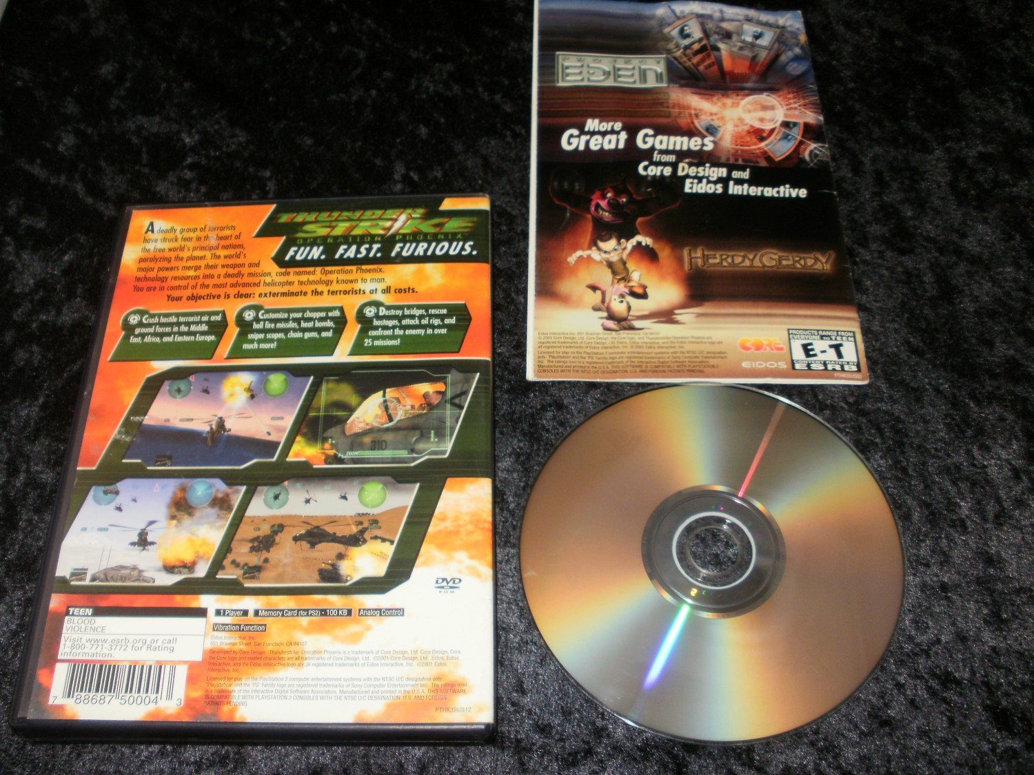 Thunderstrike Operation Phoenix - Sony PS2 - Complete CIB