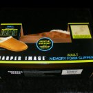 Memory Foam Slippers - 2016 Sharper Image - Size Small 6-7 Mens 7-8 Women - Brand New