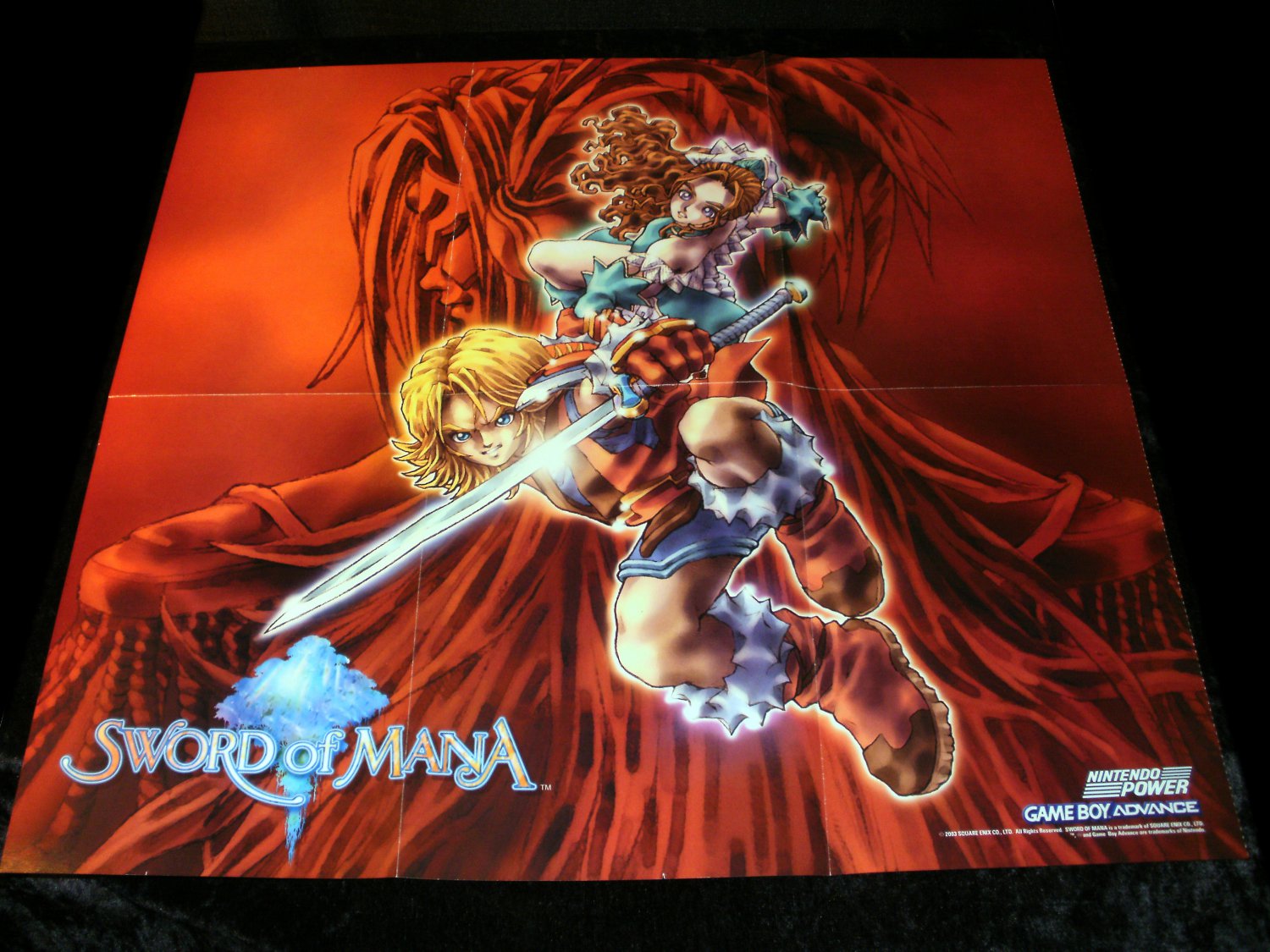 Sword of Mana Poster - Nintendo Power January, 2004 - Never Used