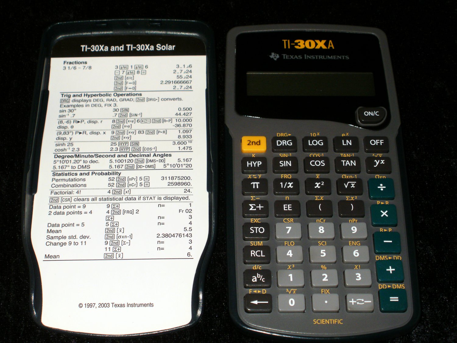 ti-30xa-scientific-calculator-texas-instruments-with-manual