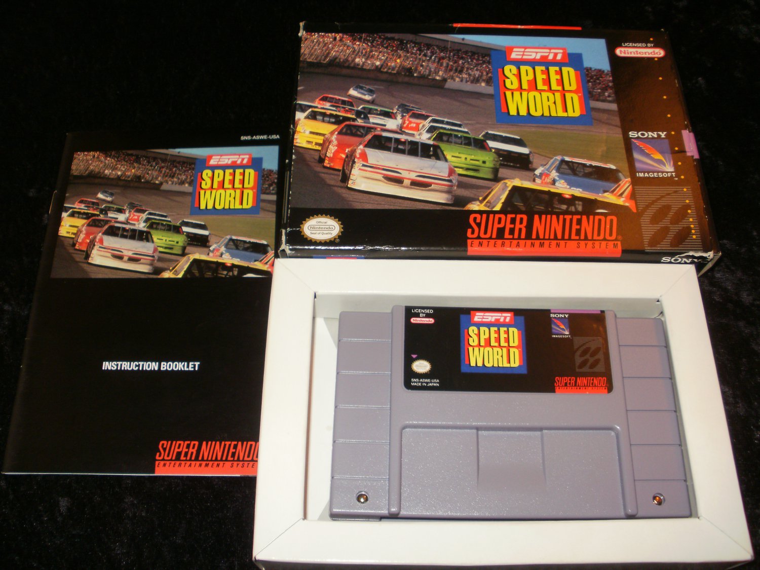 ESPN Speed World - SNES Super Nintendo - Complete CIB