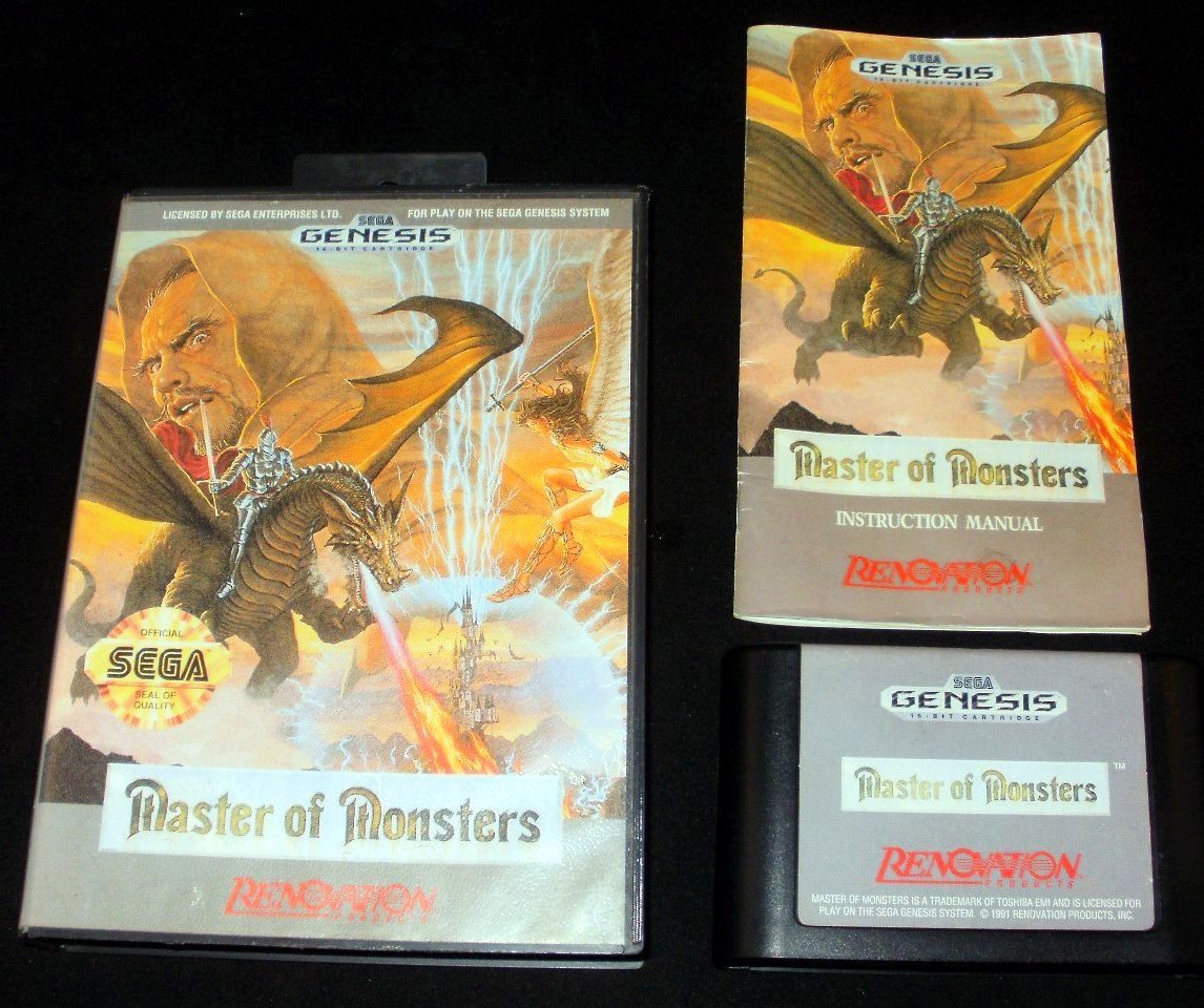 Master of Monsters - Sega Genesis - Complete CIB - Rare