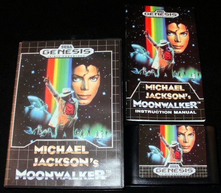 Michael Jackson's Moonwalker - Sega Genesis - Complete CIB - Rare