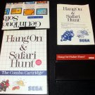 Hang On & Safari Hunt - Sega Master System - Complete CIB