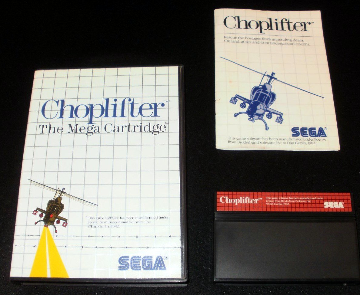 Choplifter Sega Master System (Ms) Pal-euro (Sans Notice - Without Manual
