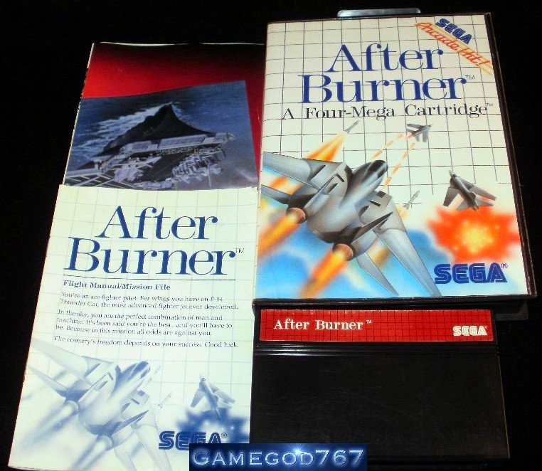 After Burner - Sega Master System - Complete CIB