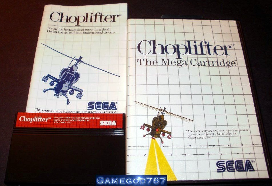 Choplifter - Sega Master System - Complete CIB