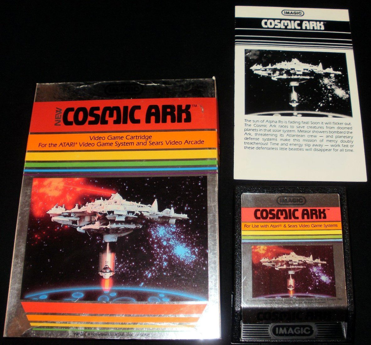 Cosmic Ark - Atari 2600 - Complete CIB