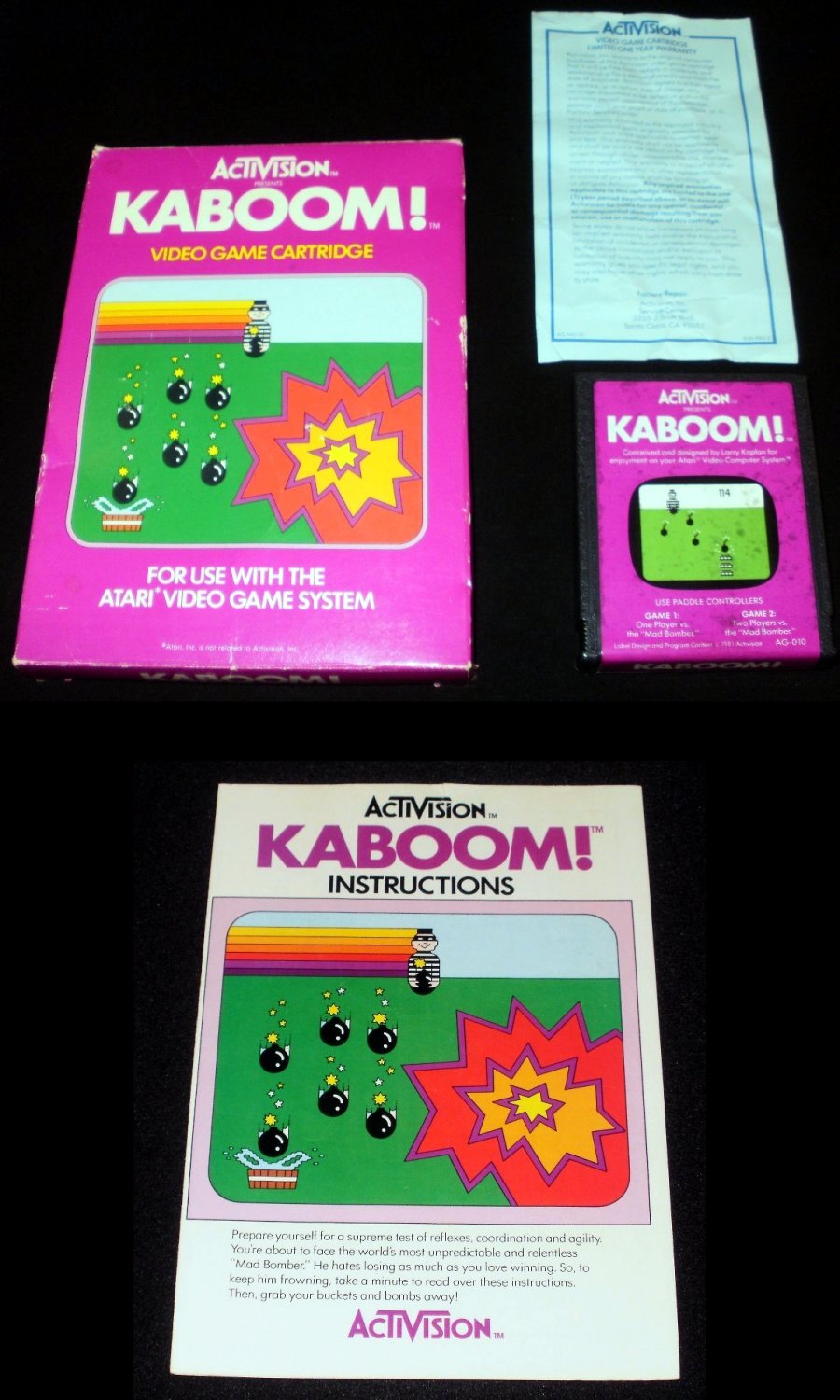 Kaboom - Atari 2600 - Complete