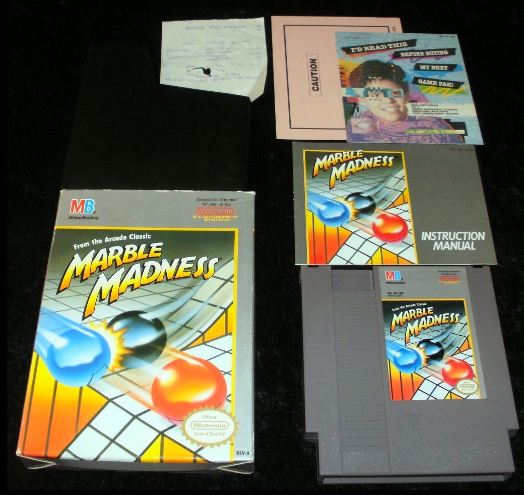Marble Madness - Nintendo NES - Complete CIB