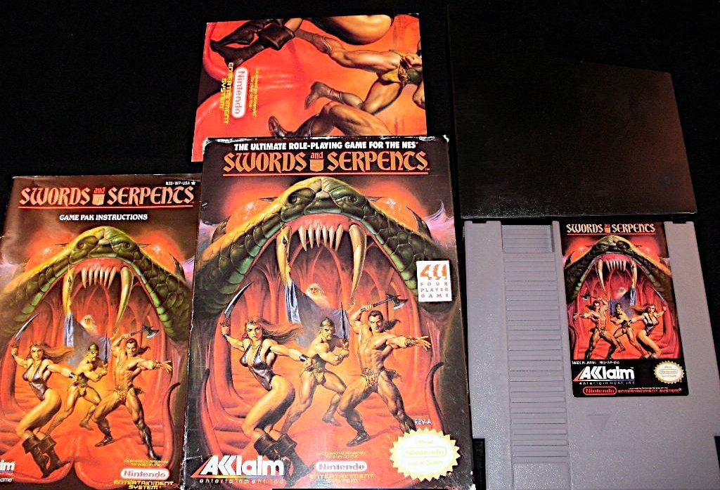 Swords & Serpents - Nintendo NES - Complete CIB