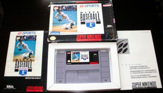 MLBPA Baseball - SNES Super Nintendo - Complete CIB