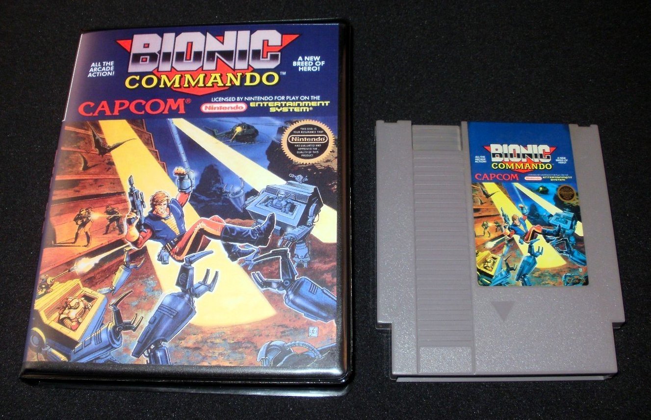 Bionic Commando Nintendo NES With New Bit Box Case